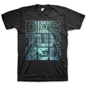 Disturbed - Evolution Unisex Large T-Shirt - Black