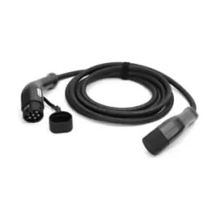Platinet EV Charging Type2 Cable 22kW Cable 5m Single or Three Phase power supply Suitable for all Electric Vehicles Black