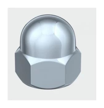 ND10Z Hex Dome Nut DIN 1587 BZP M10 Box of 100 - Timco