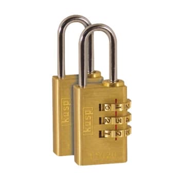 Kasp K11020D2 Brass Combination Padlock - 20mm - Twin