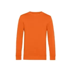 B&C Mens Organic Crew Neck Sweat (M) (Pure Orange)