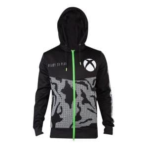 Microsoft - Tech All-Over Print Mens Large Hoodie - Black