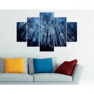 ST156 Multicolor Decorative MDF Painting (5 Pieces)