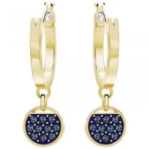 Ladies Swarovski Gold Plated Ginger Hoop Earrings