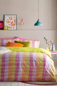 Neola Abstract Striped Reversible Duvet Cover Set