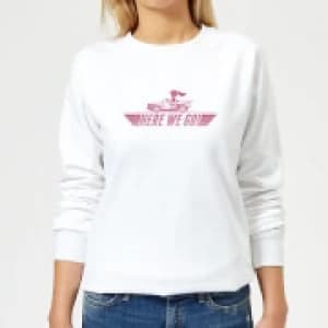 Nintendo Mario Kart Here We Go Peach Womens Sweatshirt - White - L