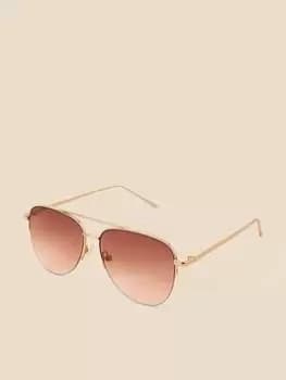 Accessorize Half Frame Aviator Sunglasses
