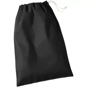 Westford Mill - Recycled Cotton Stuff Bag (L) (Black)