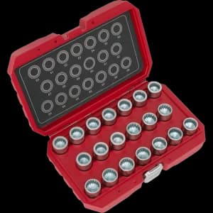 Sealey 20 Piece Locking Wheel Nut Key Set for Porsche