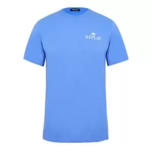 Replay Small Logo T-Shirt - Blue