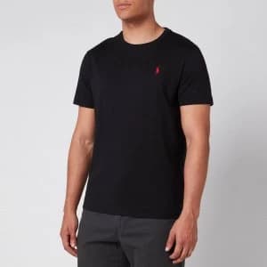 Polo Ralph Lauren Mens Custom Slim Fit Cotton T-Shirt - Black - L
