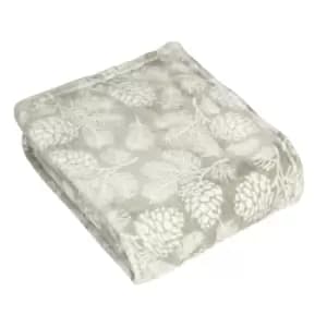 Furn. Irwin Throw Fleece Polyester Stone