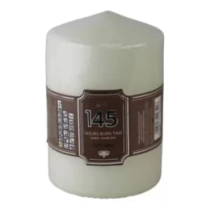 Cream Pillar Scented Candle 145hr Burn Time