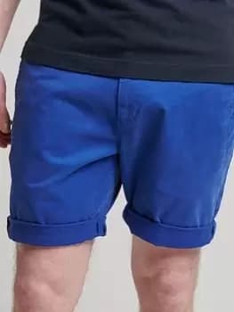 Superdry Studios Core Chino Shorts, Blue, Size 36, Men