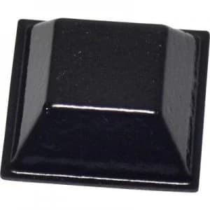 Foot self adhesive square Black L x W x H 20.6 x 20.6 x 7.6 mm