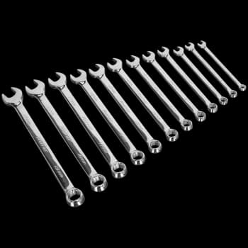 Sealey 12 Piece Long Lock On Combination Spanner Set Metric