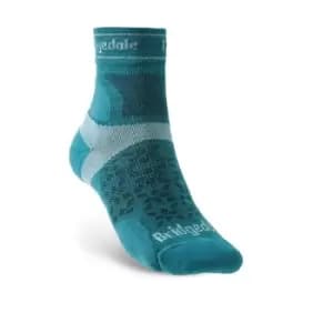 Brigdedale TRAIL RUN Ultralight T2 Merino Sport 3/4 Crew Womens - Large Teal