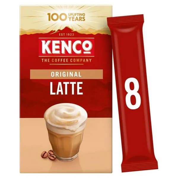 Kenco Caffe Latte Instant Coffee 8 Packs of 5 Boxes