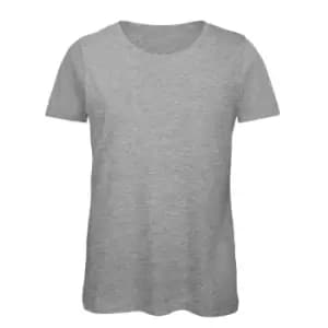 B&C Womens/Ladies Favourite Organic Cotton Crew T-Shirt (S) (Sport Grey)