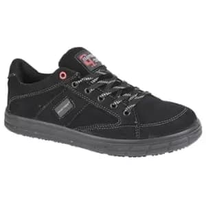 Grafters Mens Skate Type Toe Cap Safety Trainers (11 UK) (Black) - Black