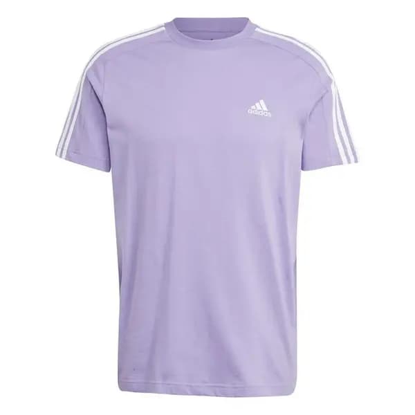 adidas Essentials 3-Stripes T-Shirt Mens - Purple S