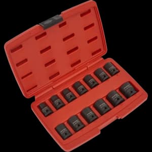Sealey 13 Piece 1/2" Drive Bi Hexagon Impact Socket Set Metric 1/2"