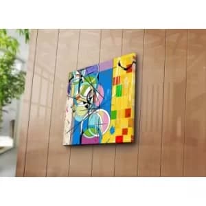 4545K-104 Multicolor Decorative Canvas Painting