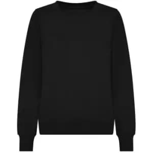 Awdis Womens/Ladies Sweatshirt (L) (Deep Black)