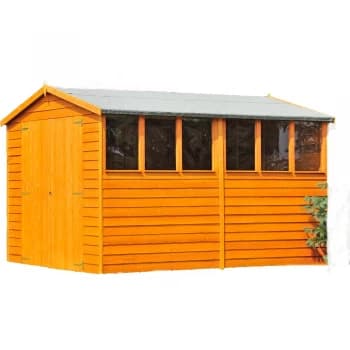 Shire Window Overlap Apex Shed - 6ft x 10ft (1790mm x 2990mm)