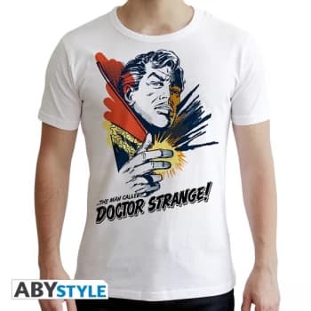 Marvel - Dr Strange Graphic Mens Small T-Shirt - White
