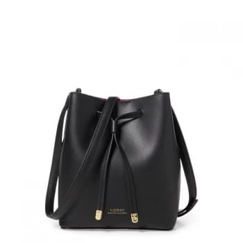 Lauren by Ralph Lauren Dryden Debby II Drawstring Mini Handbag - Black