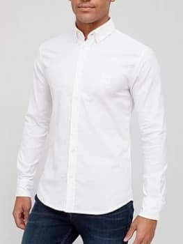 Hugo Boss Mabsoot Oxford Shirt White Size L Men
