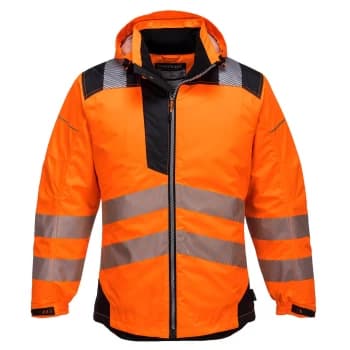 PW3 Hi Vis Winter Rain Jacket Orange / Black L