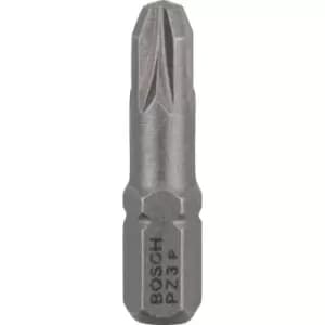Bosch Extra Hard Pozi Screwdriver Bits PZ3 25mm Pack of 10
