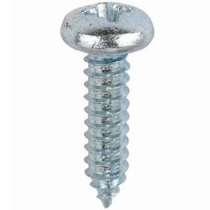 Select Hardware Pan Head Self Tapping Screws Bright Zinc Plated 1/2" Cross No 8 30 Pack