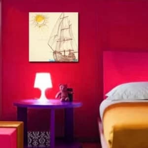 4545CO-3 Multicolor Decorative Canvas Painting