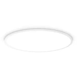 Ideal Lux Lighting - Ideal Lux fly 90cm Integrated LED Semi Flush Light White, 4000K, IP40