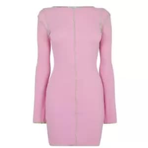Daisy Street Seam Dress - Pink