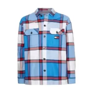 Tommy Jeans Tjm Casual Check Overshirt - Blue