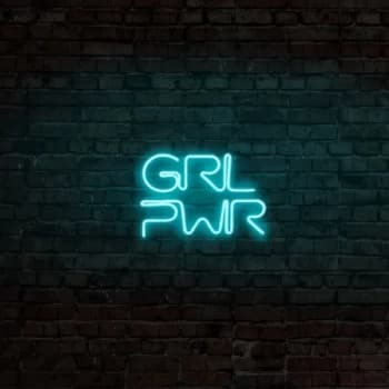 Girl Power - Blue Blue Wall Lamp