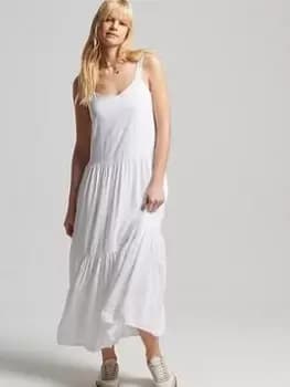 Superdry Studios Woven Maxi - White, Size 10, Women