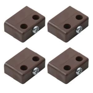 BQ Brown Polypropylene Locking joint L36mm Pack of 4