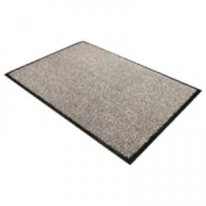 Doortex Floortex Black and White Doortex Dust Control Door Mat 600x900mm 46090