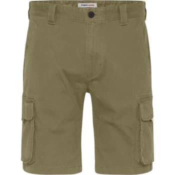 Tommy Jeans Washed Cargo Shorts - Uni Olive L8Q