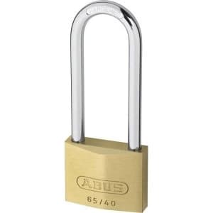 ABUS 65 Series Brass Long Shackle Keyed Alike Padlock