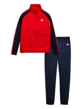 Adidas Boys Tracksuit - Red/Black