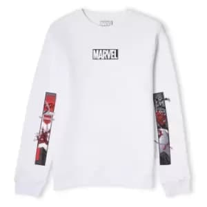 Venom Marvel Comic Strips Unisex Sweatshirt - White - M