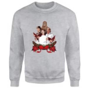 Star Wars Jedi Carols Grey Christmas Sweatshirt - S - Grey