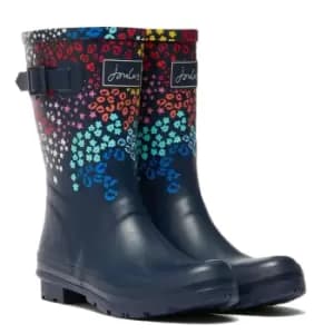 Joules Womens Molly Welly Navy Floral Leopard UK 7