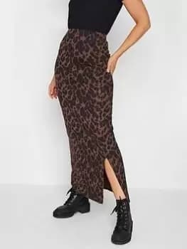 Long Tall Sally Natural Animal Maxi Skirt, Natural, Size 12, Women